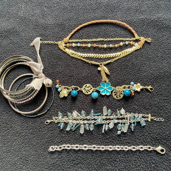 Costume Jewelry Bracelets, Set of 5 - Picture 1 of 5
